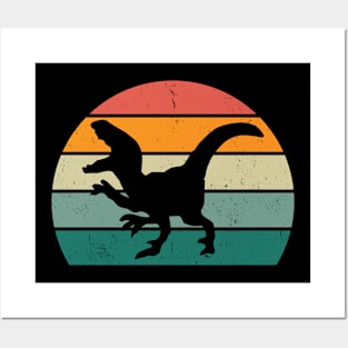 Retro Vintage Dinosaur T-Rex Posters and Art